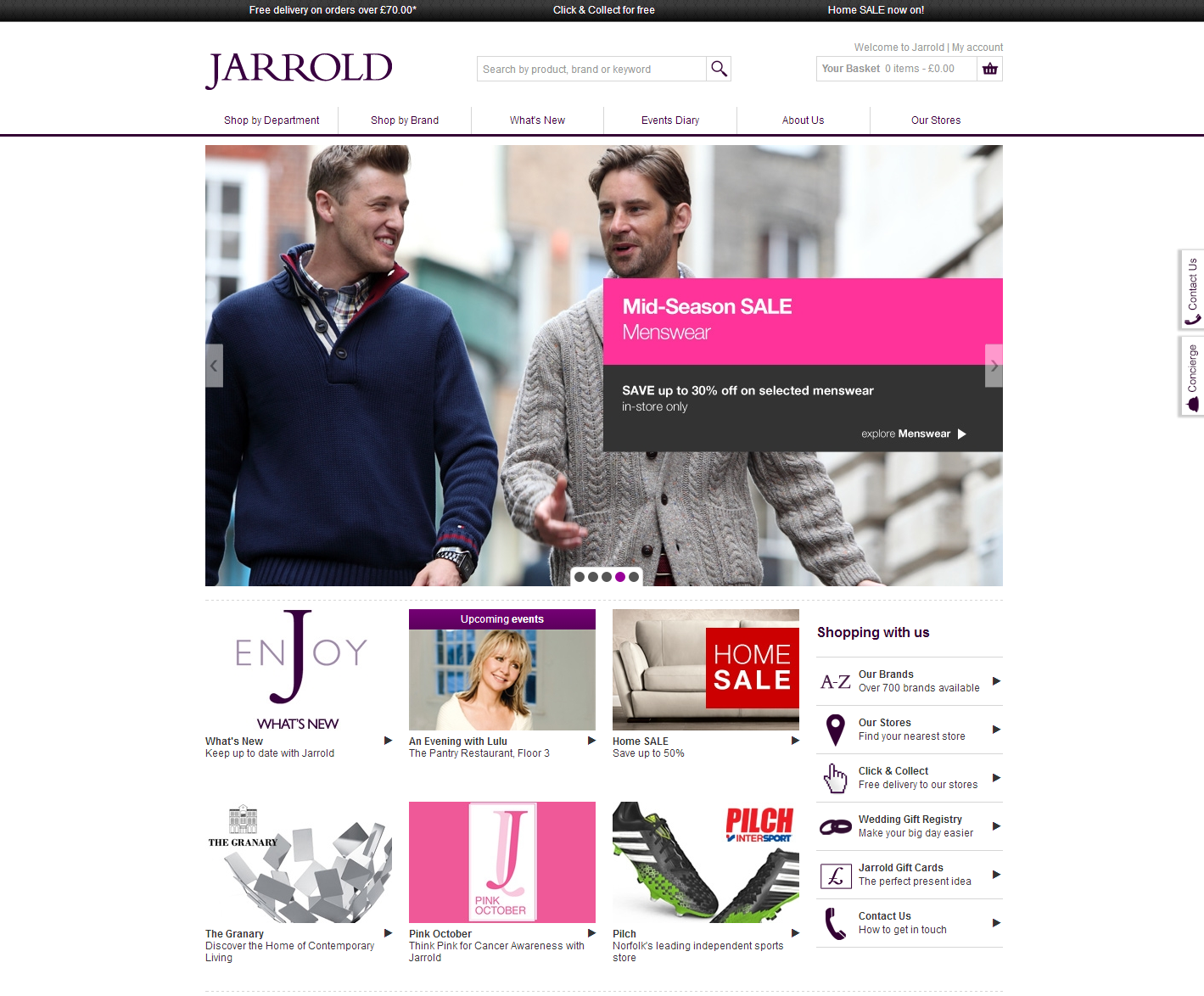 Jarrold's brand new website