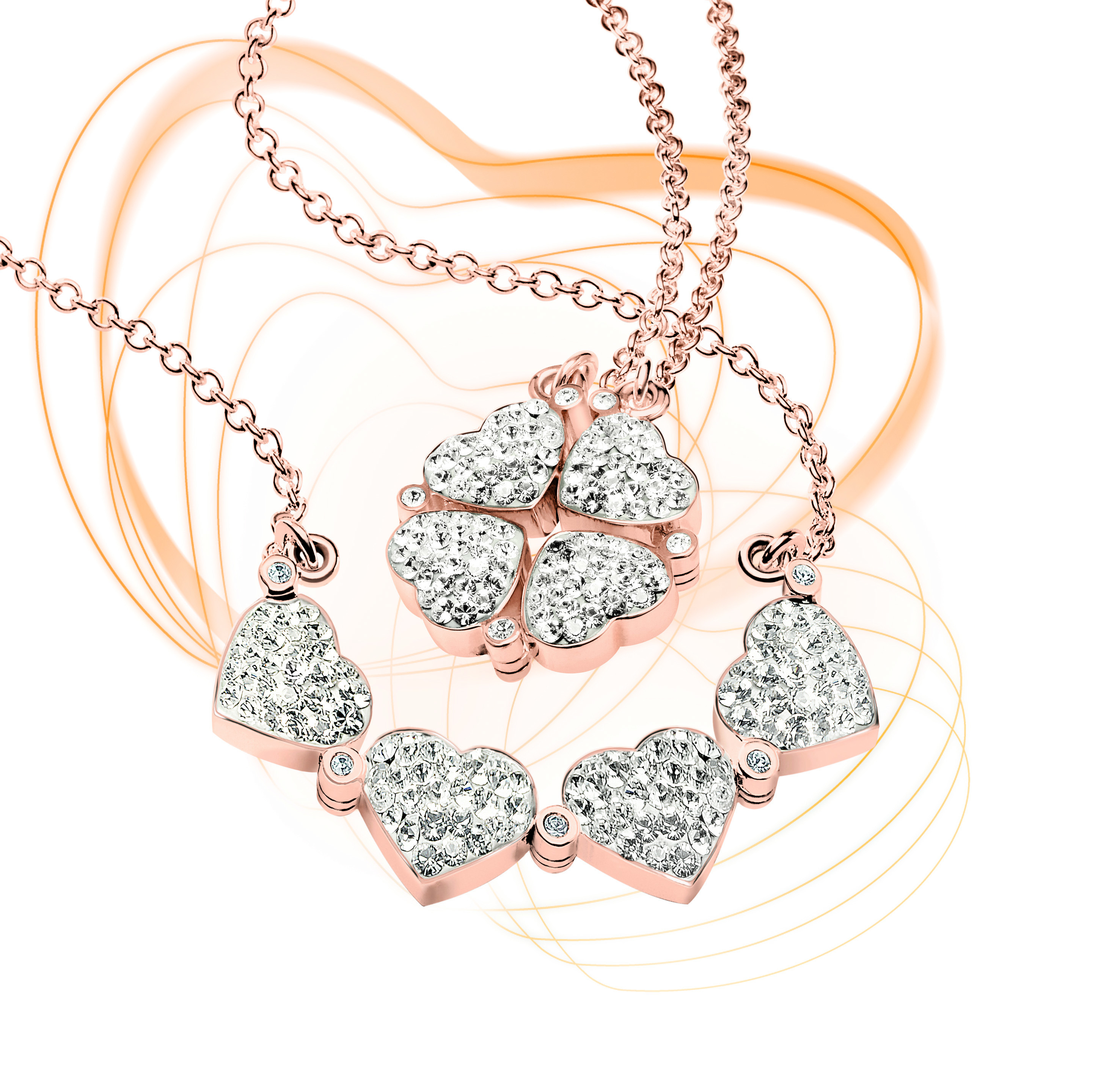 Folli follie rose gold necklace deals