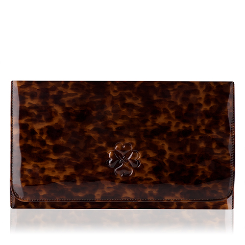 L.K.Bennett Frome Tortoiseshell clutch bag, available at Jarrold Norwich